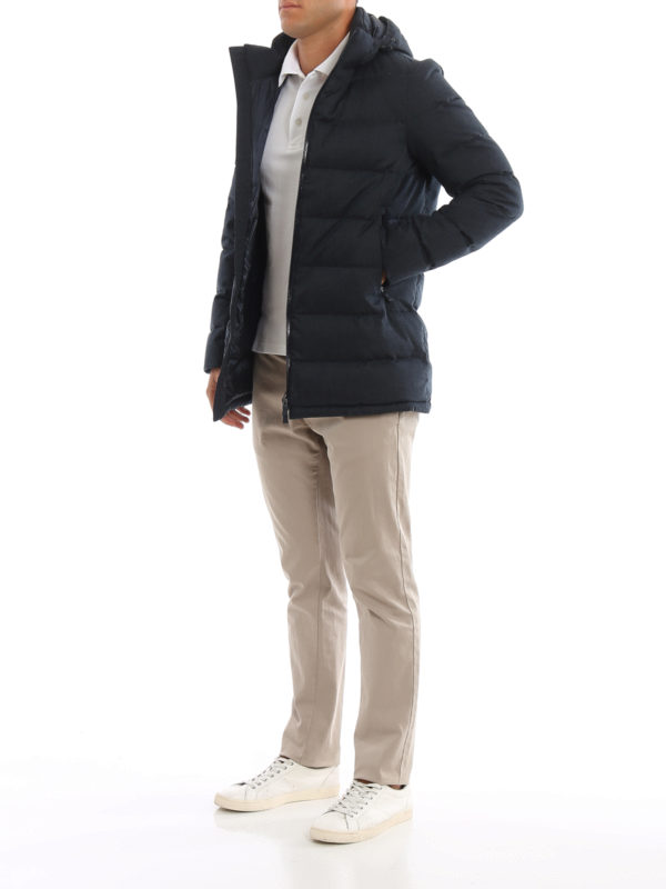 HERNO: Lange Daunenmäntel online - Daunenmantel - Blau