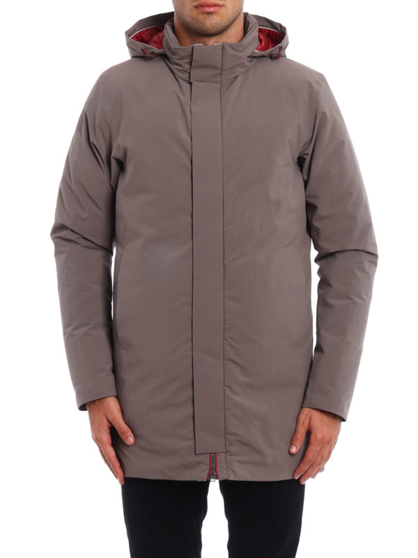 HERNO: Lange Daunenmäntel online - Daunenmantel - Grau