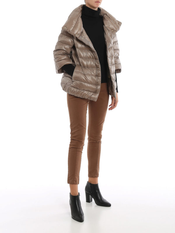 HERNO: padded jackets online - Aminta nylon puffer jacket