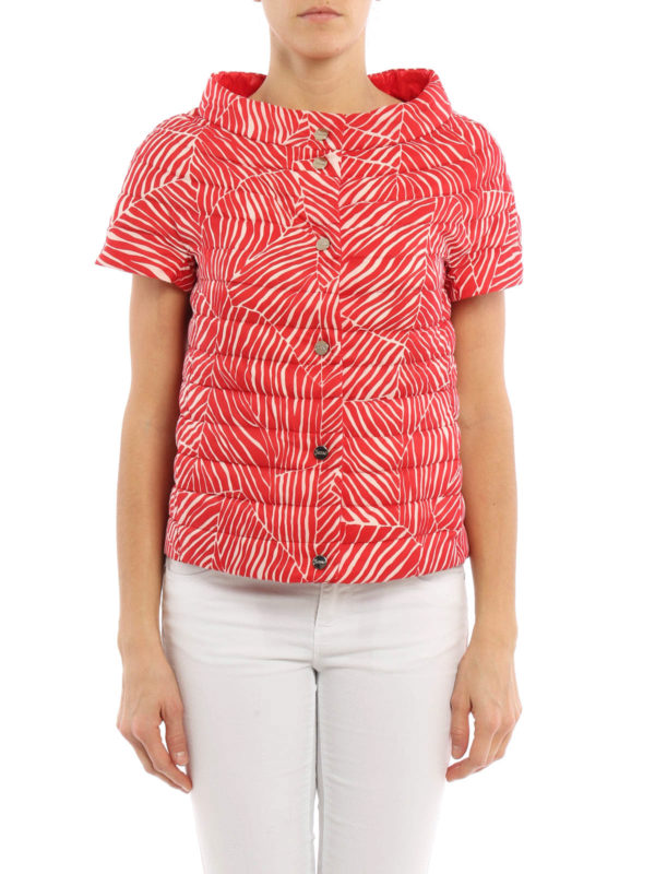 HERNO: Kurze Daunenjacken online - Langer Daunenmantel Fur Damen - Rot