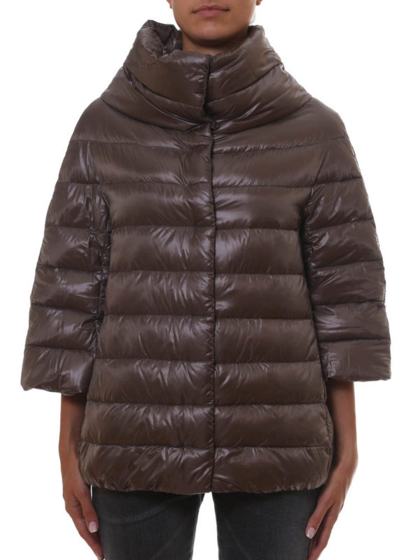HERNO: Chaquetas y Chaquetones acolchados online - Funnel neck padded cape