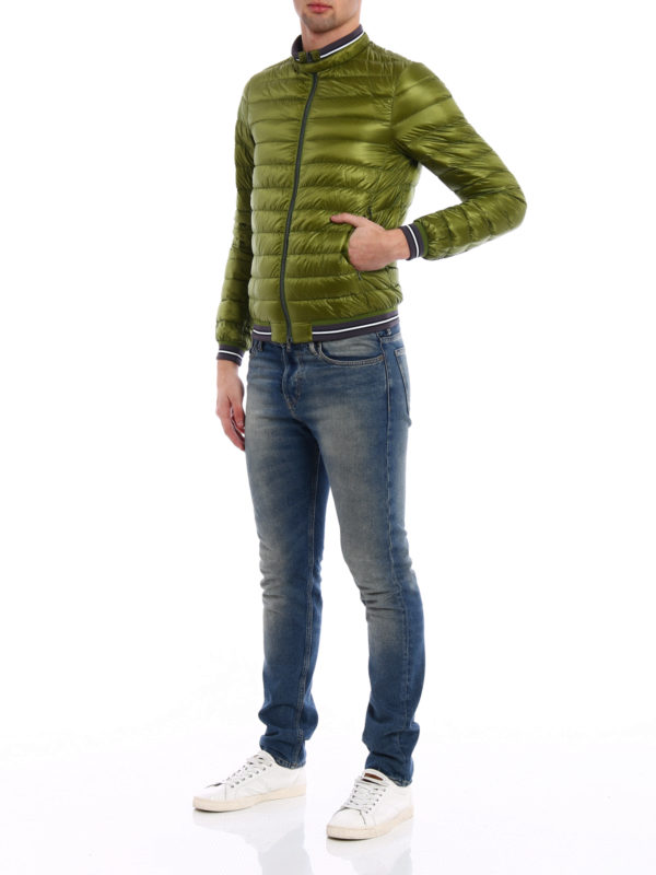 HERNO: padded jackets online - Lightweight puffer bomber jacket