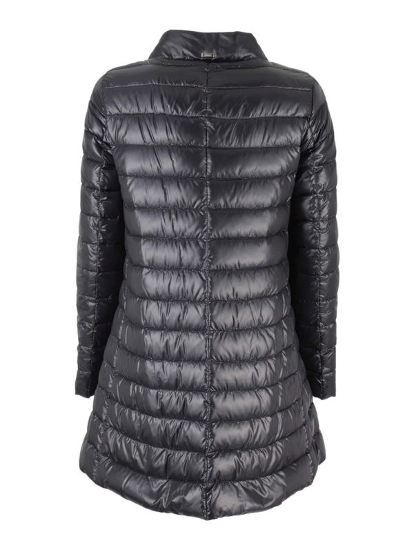 HERNO: padded jackets online - Short puffer jacket scarf