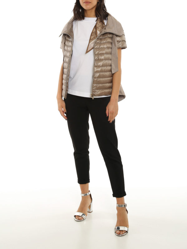 HERNO: padded jackets online - Short-sleeved puffer jacket