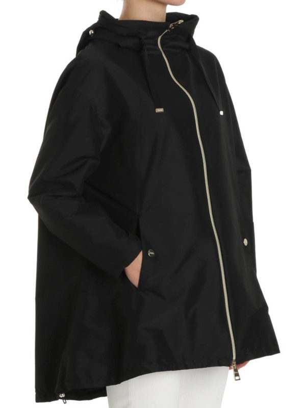 HERNO: parkas online - Techno taffeta wide parka