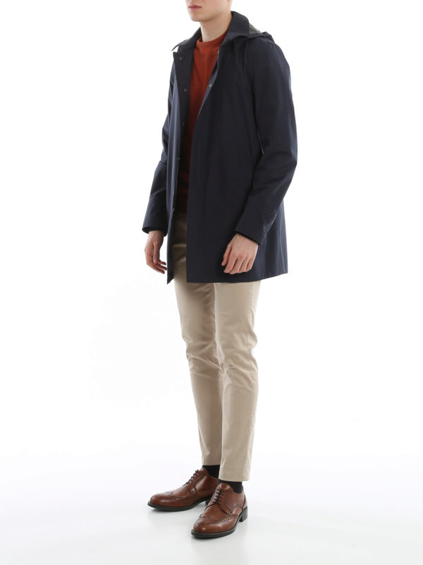 HERNO: Kurze Mäntel online - Trenchcoat - Dunkelblau