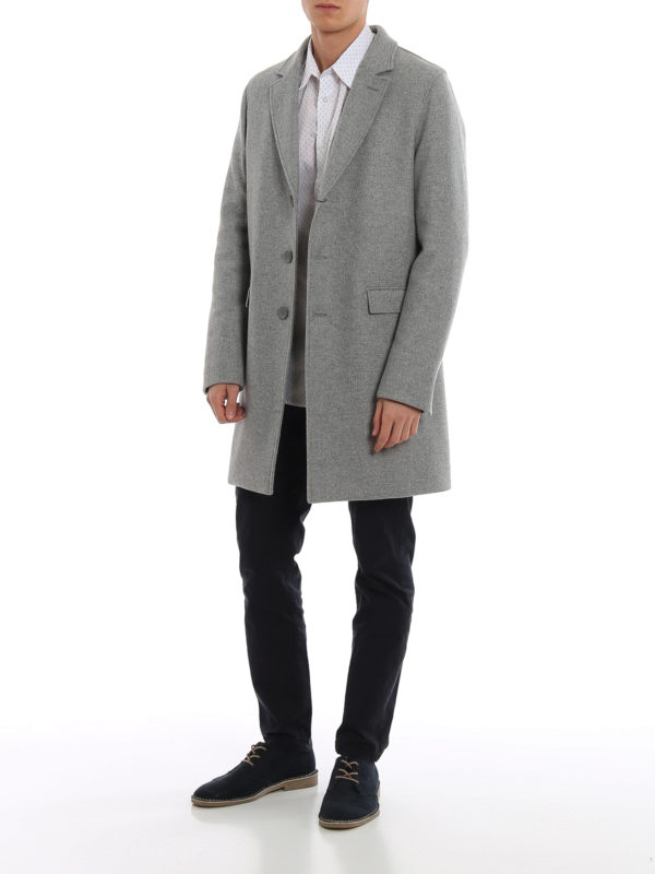 HERNO: short coats online - Waterproof wool blend coat