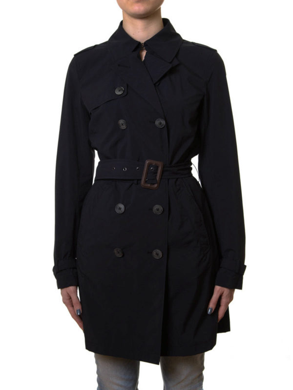 HERNO: trench coats online - Double-breasted trench coat