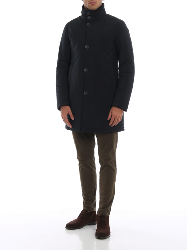 HERNO: trench coats online - Sub-Zero padded short trench coat