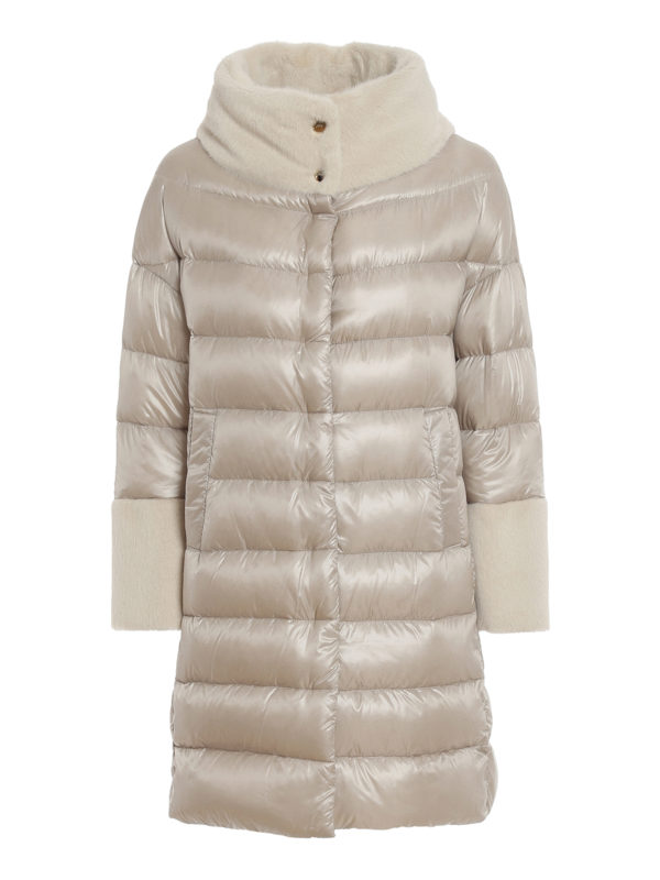 HERNO: Lange Daunenmäntel - Daunenmantel - Hellbeige