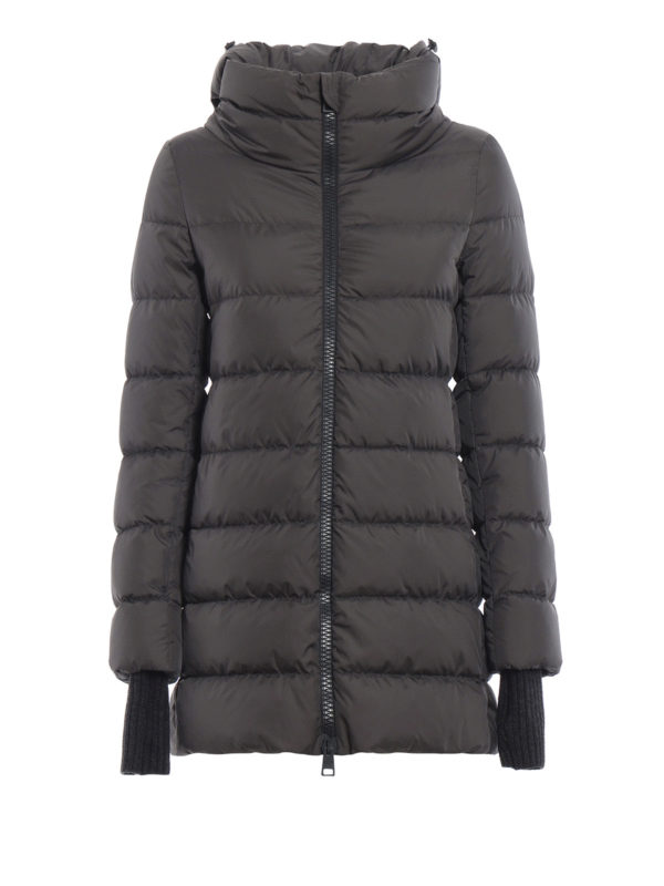 HERNO: Lange Daunenmäntel - Daunenmantel - Grau