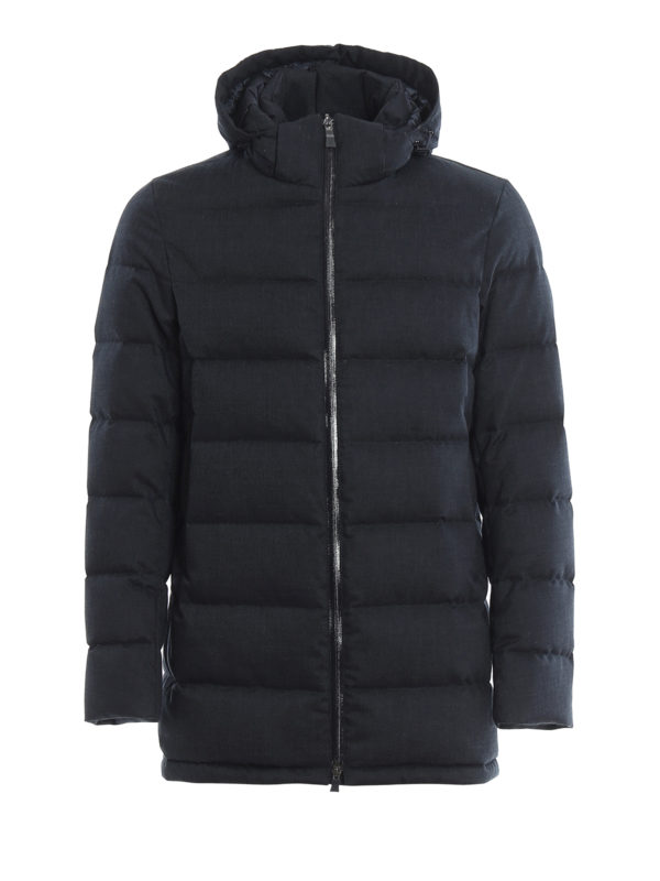 HERNO: Lange Daunenmäntel - Daunenmantel - Blau