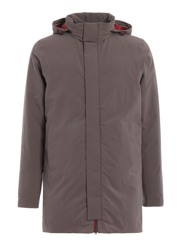 HERNO: Lange Daunenmäntel - Daunenmantel - Grau