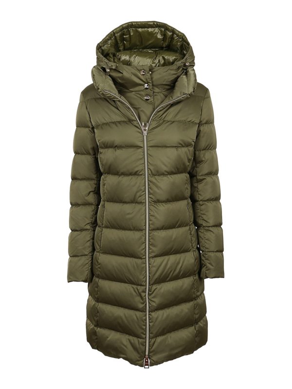 HERNO: Lange Daunenmäntel - Daunenmantel - Grün