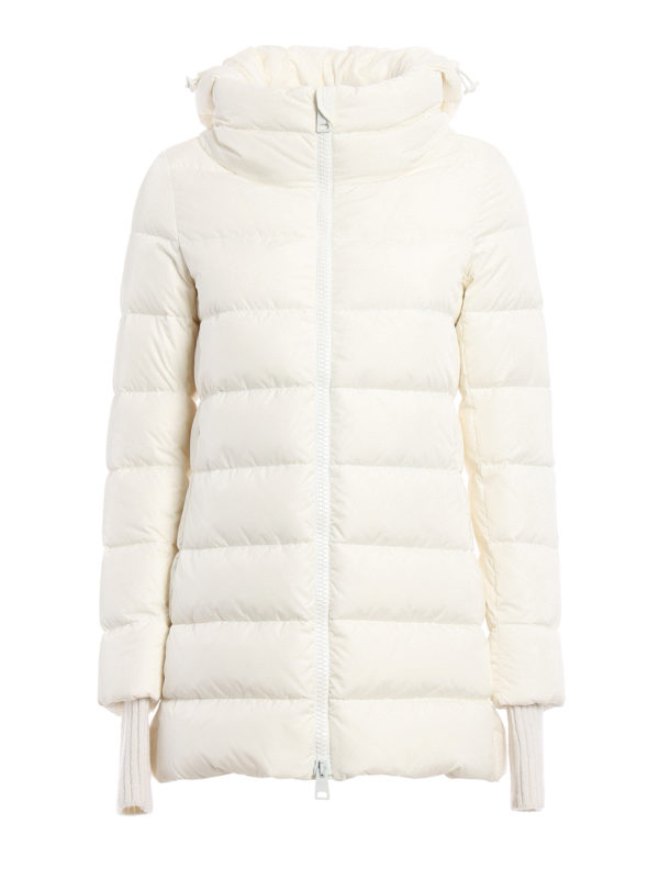 HERNO: padded coats - Short puffer coat with ribbed cuffs