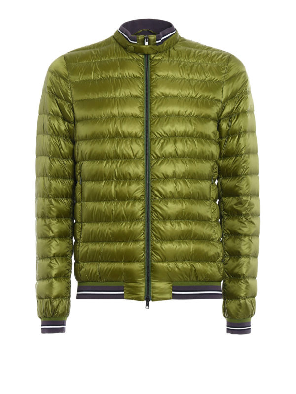 HERNO: padded jackets - Lightweight puffer bomber jacket