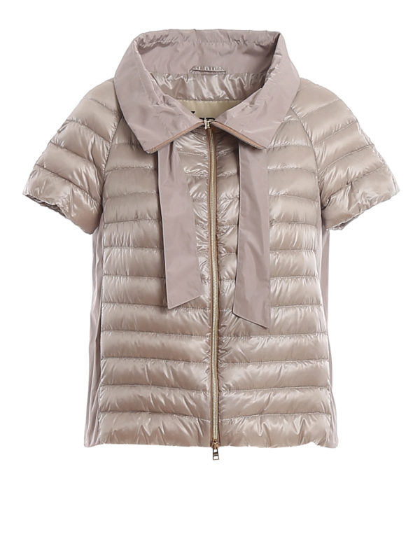 HERNO: padded jackets - Short sleeve puffer jacket