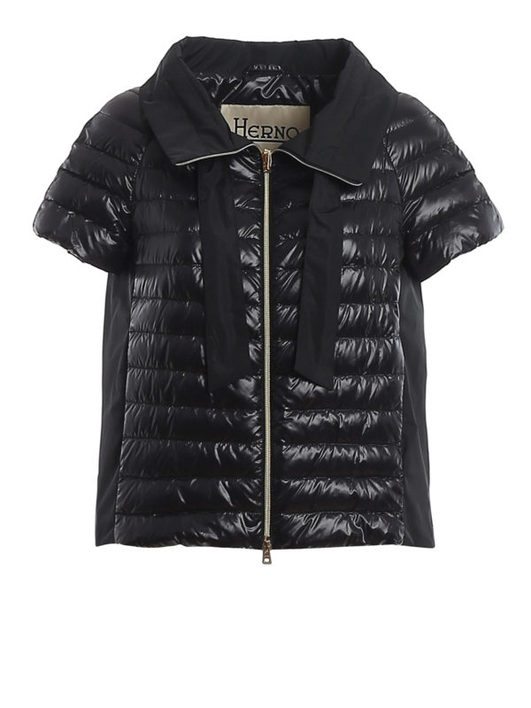 HERNO: padded jackets - Short sleeve puffer jacket