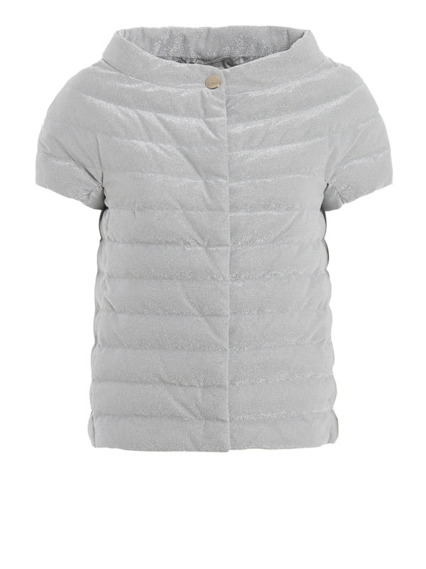HERNO: Kurze Daunenjacken - Daunenjacke - Silber
