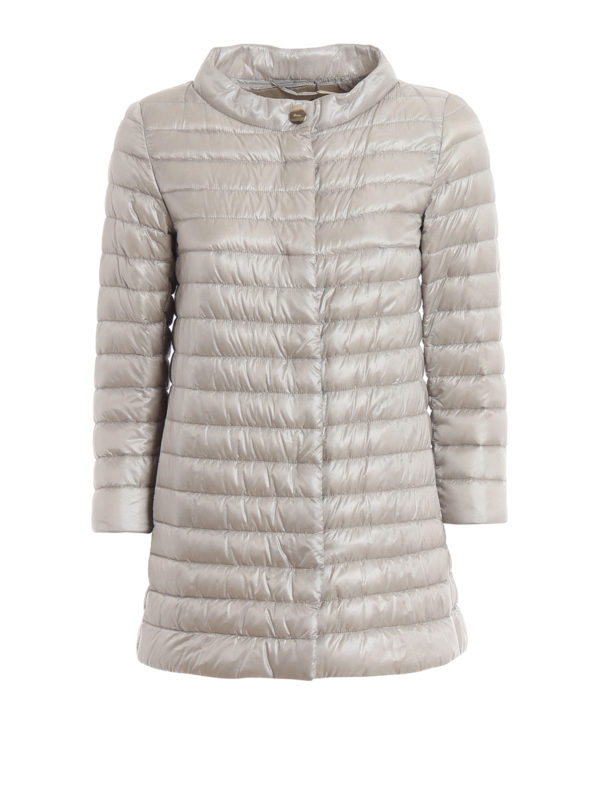 Long padded nylon jacket main image 0