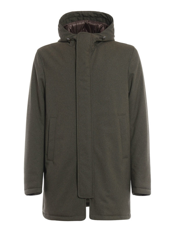 HERNO: Parkas - Parka Fur Herren - Grün