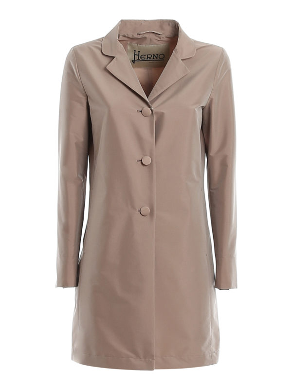 HERNO: short coats - Tech fabric coat