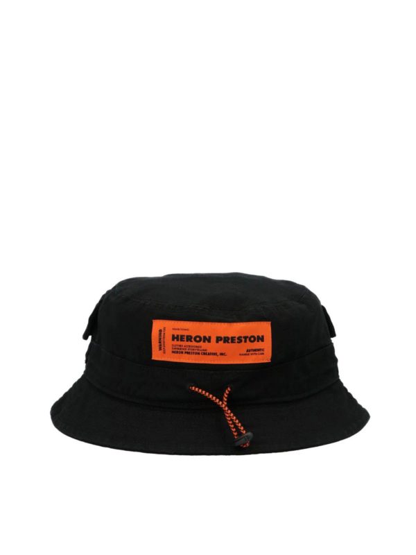 Heron Preston: Chapeaux - Chapeau - Noir