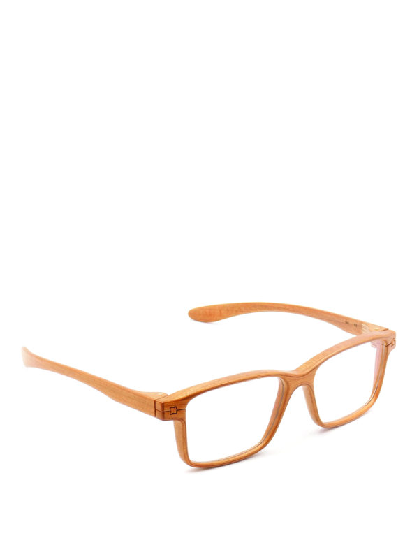 HERRLICHT: Glasses - Wood rectangular optical glasses