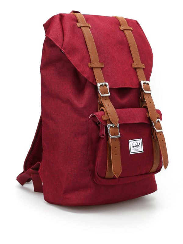 herschel backpack red suede Leather this timeless backpack is made for todays journeys Herschel Heritage Suede Backpack -