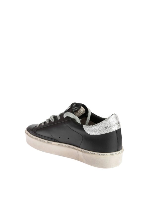 Hi Star sneakers in black with laminated logo shop online: GOLDEN GOOSE