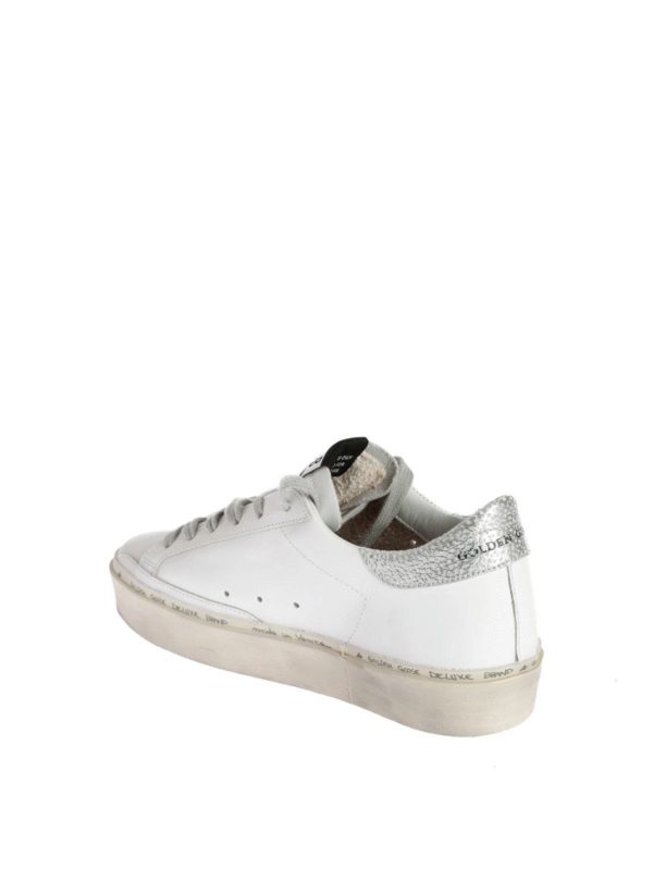 Hi Star sneakers in white and silver star shop online: GOLDEN GOOSE