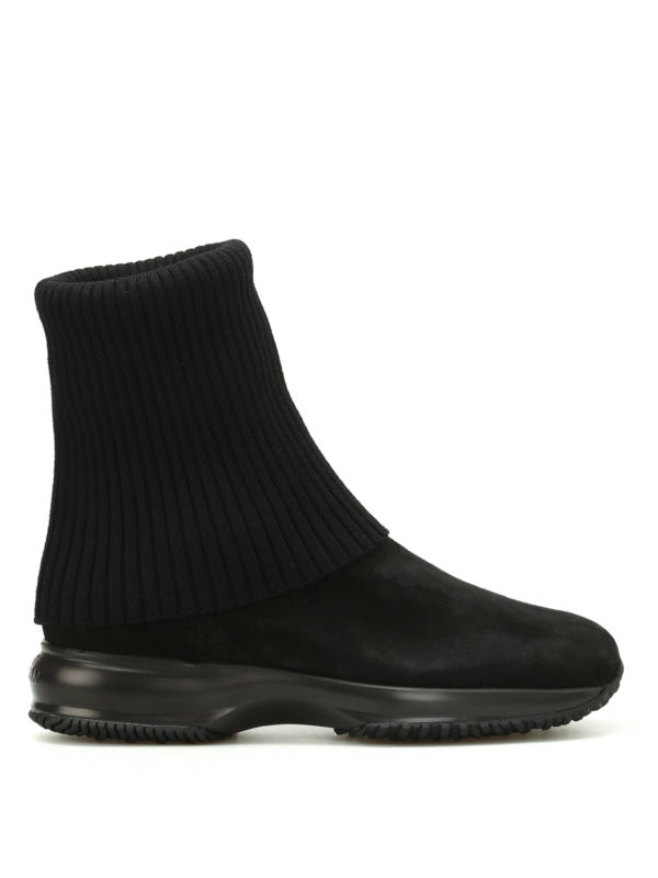 HOGAN: tronchetti - Stivaletti Interactive suede e lana