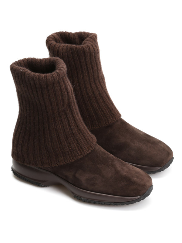 HOGAN: Stiefeletten - Stiefelette - Dunkelbraun