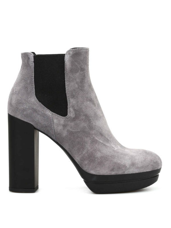 HOGAN: ankle boots - Opty suede ankle boots