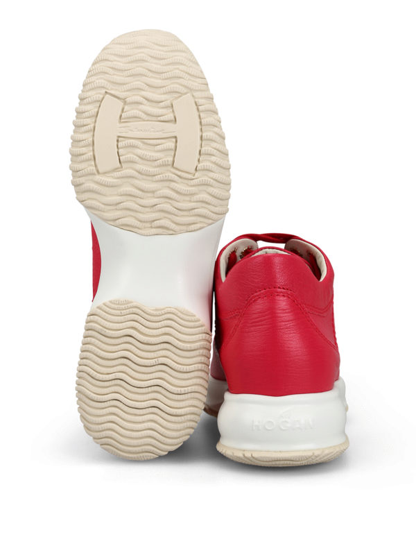 HOGAN buy online Interactive red leather sneakers