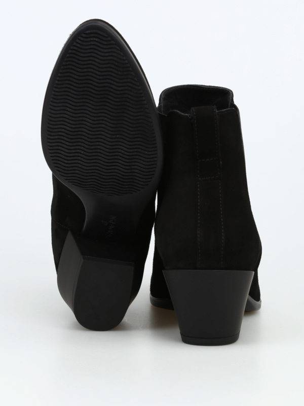 HOGAN buy online Texan style black suede ankle boots