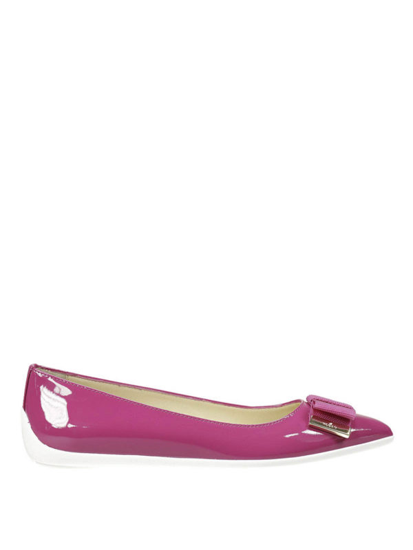 HOGAN: flat shoes - Patent leather flats