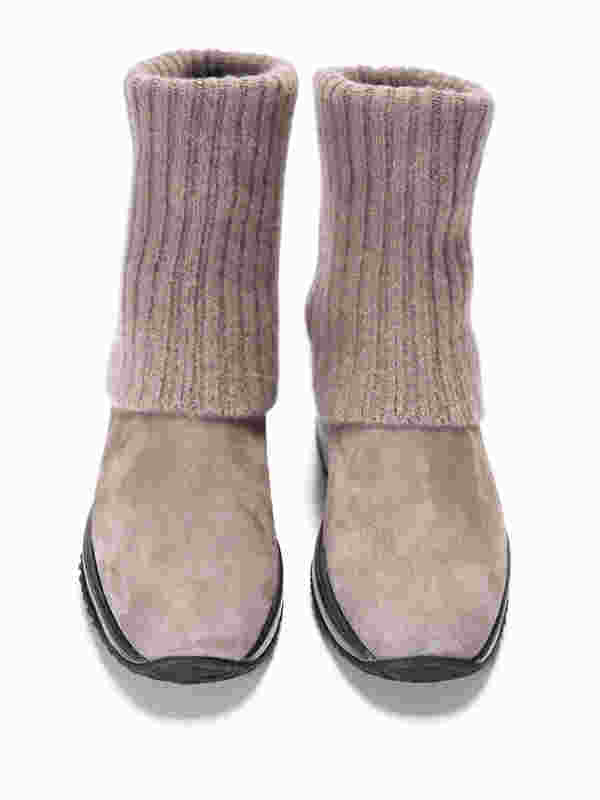 HOGAN: ankle boots online - Knitted cuff ankle boots