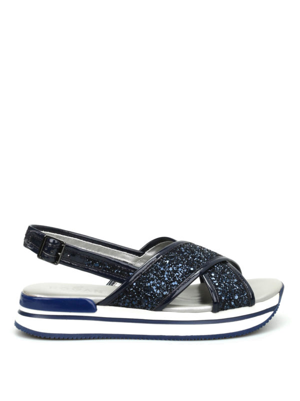 HOGAN: sandals online - Glitter sandals