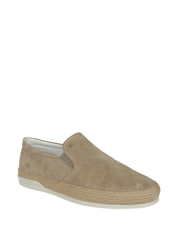 HOGAN: trainers online - Espadrilles style suede slip-ons
