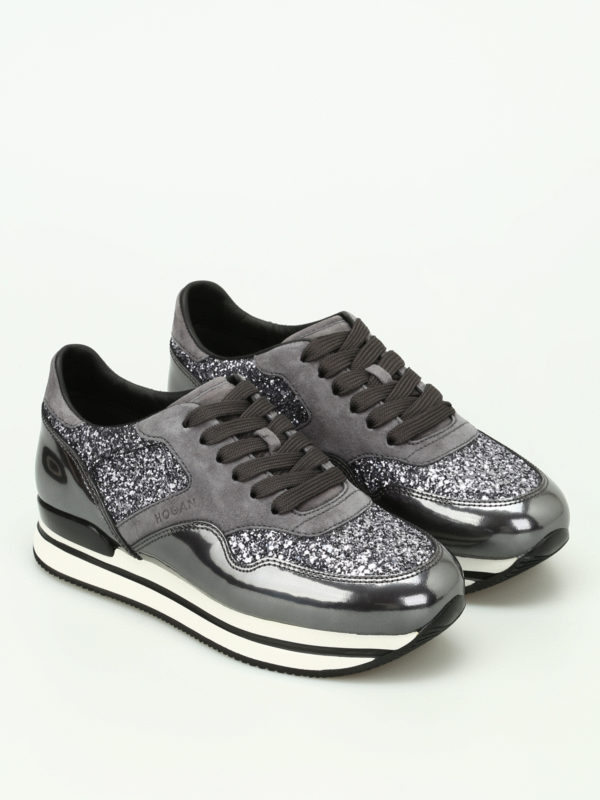 Hogan H222 sneakers with glitter inserts HXW2220N622CRN054U