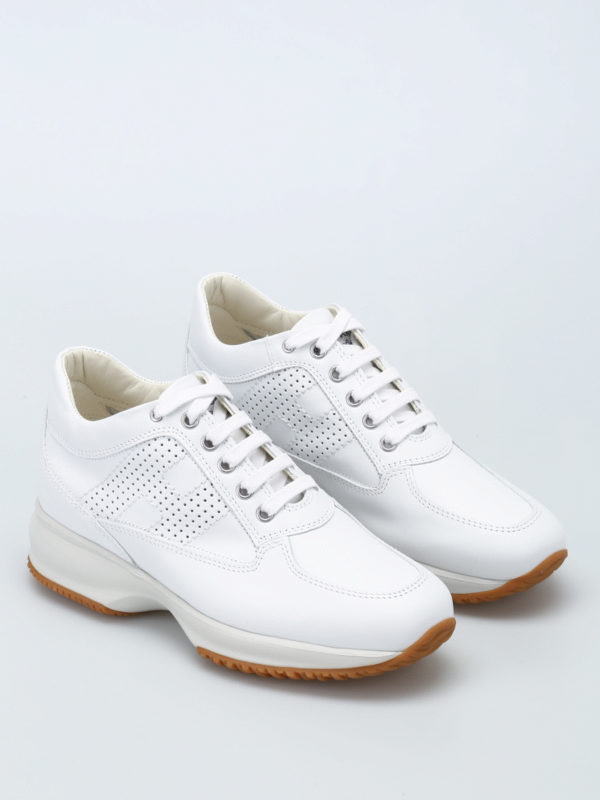 HOGAN: trainers online - Interactive drilled H sneakers