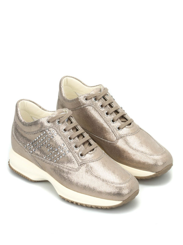 HOGAN: trainers online - Interactive H Strass sneakers