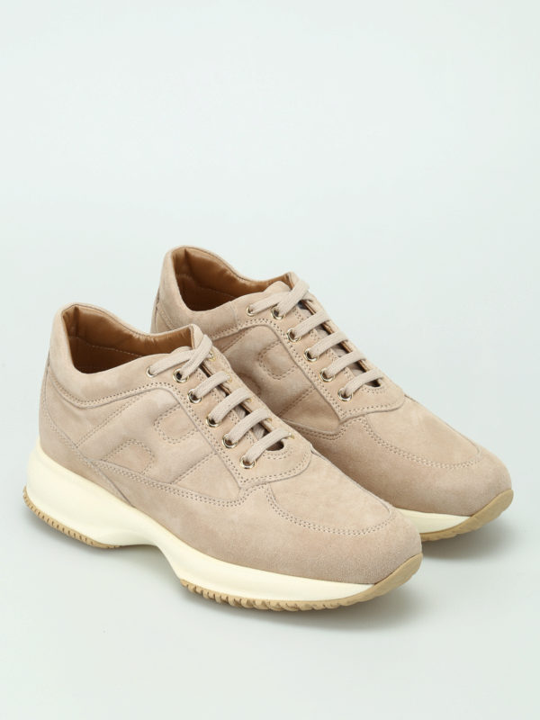 HOGAN: trainers online - Interactive soft suede sneakers