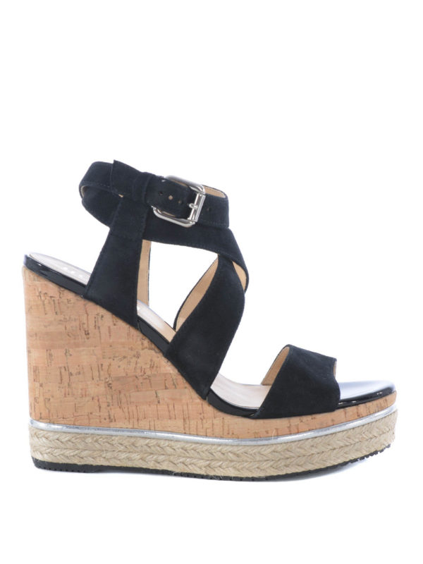 HOGAN: Sandalias - Sandalias H324 - Negro