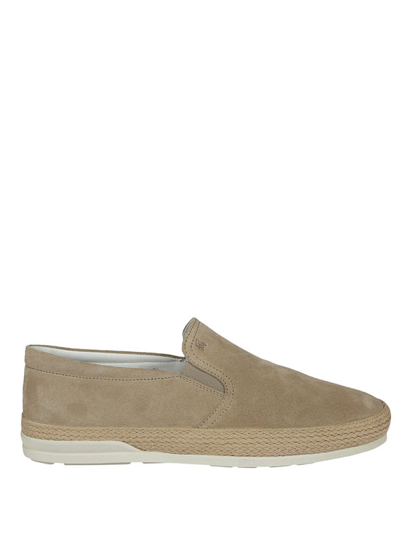 HOGAN: trainers - Espadrilles style suede slip-ons
