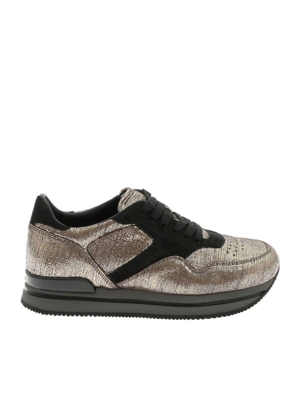 HOGAN: Chaussures de sport - Baskets - Bronze
