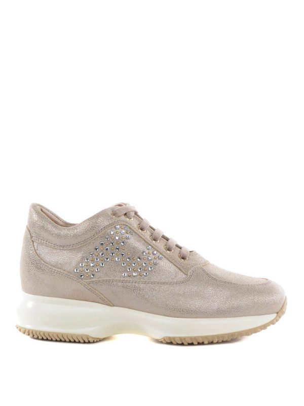 HOGAN: trainers - Rhinestones Interactive sneakers