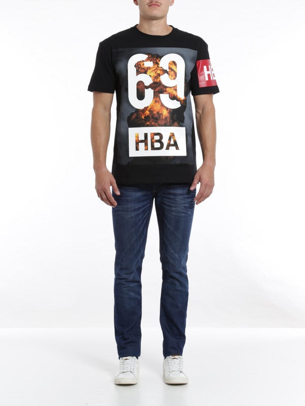 Hood By Air: t-shirts online - Printed cotton T-shirt