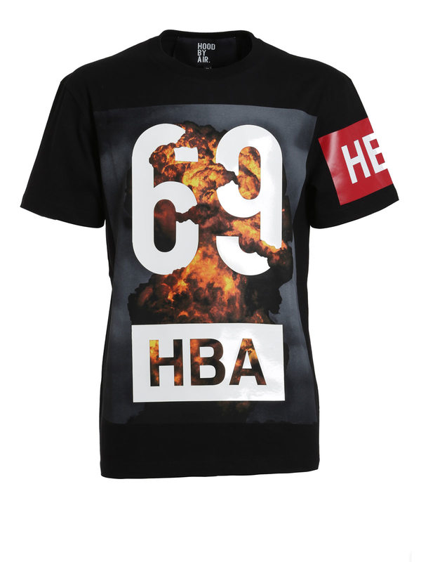 Hood By Air: t-shirts - Printed cotton T-shirt